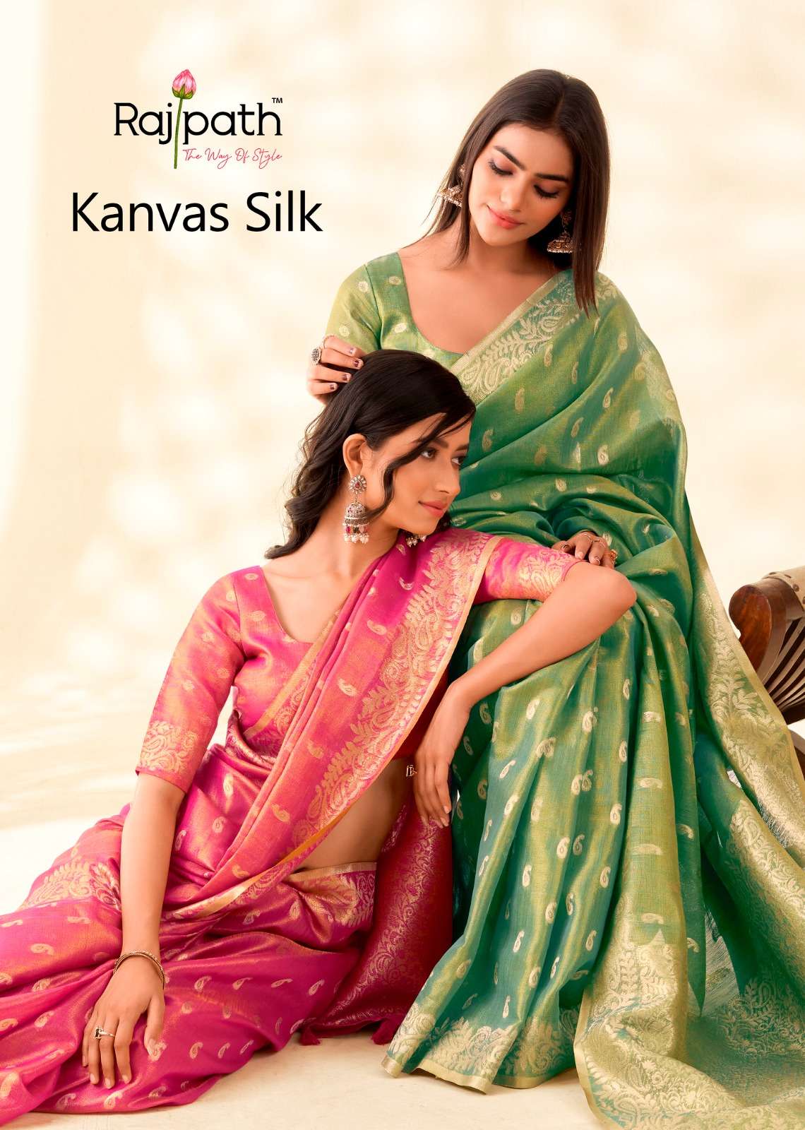 RAJPATH KANVAS SILK PURE SILK SAREES-00137