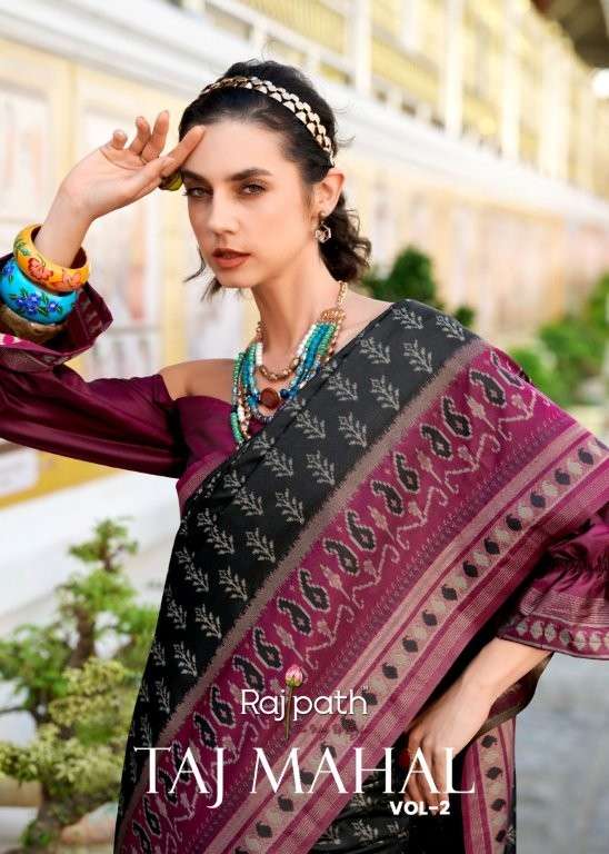 RAJPATH TAJ MAHAL VOL-02 PURE IKKAT SILK SAREES-00004