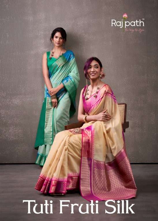 RAJPATH TUTI FRUTI SILK PURE MODAL COTTON WEAVING SAREES-00004