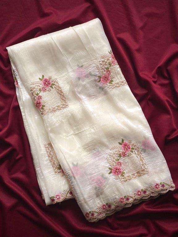 RIDHIMA BY ASLIWHOLESALE DESIGNER PURE SILK EMBROIDERY SAREES-00282