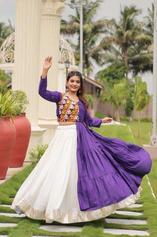 RM-118 BY ASLIWHOLESALE DESIGNER PURE COTTON LEHENGAS-00236