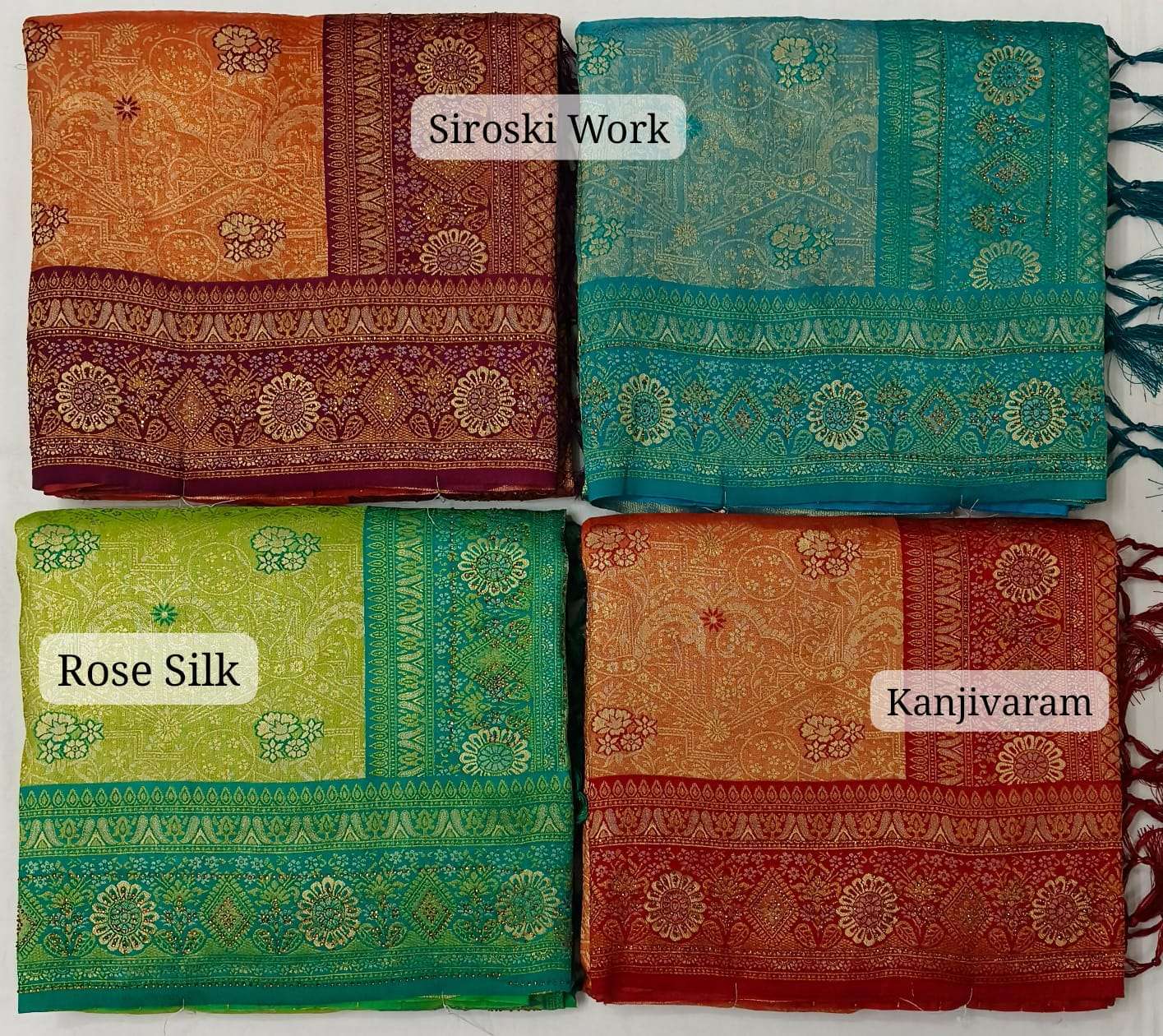 ROSE SILK BY NEELKAMAL SAREES INDIAN LATEST DESIGNER EXCLUSIVE SILK SAREES-00065