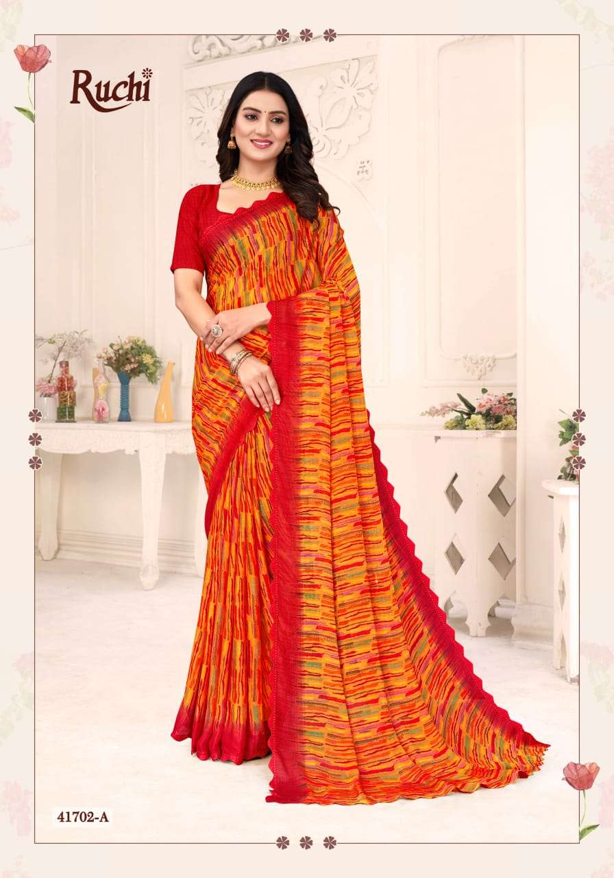 RUCHI SAREES SAVERA VOL-12 PURE CHIFFON SAREES-00004