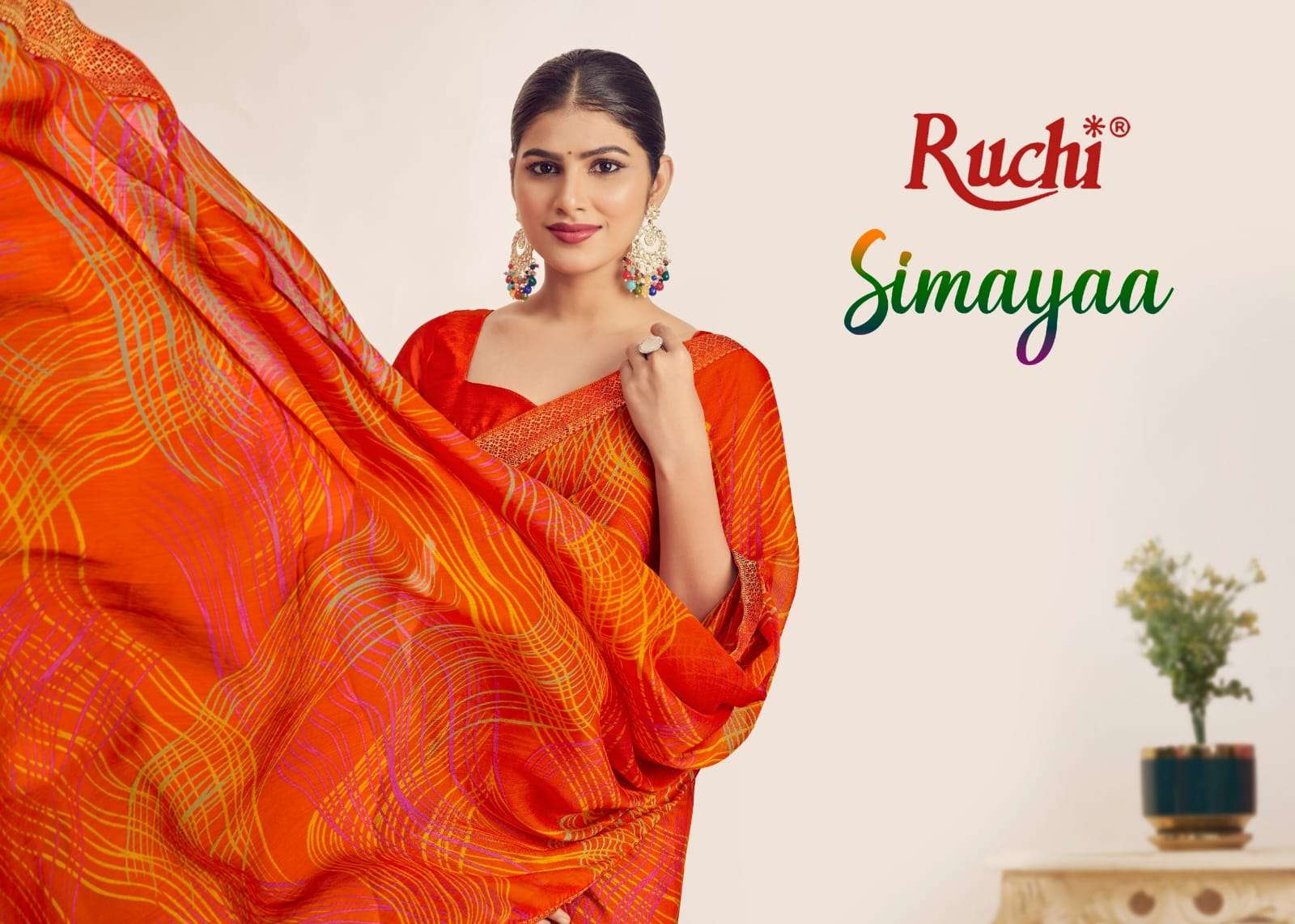 RUCHI SAREES SIMAYA VOL-29 PURE CHIFFON SAREES-00004