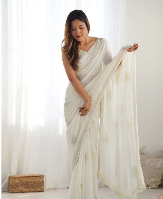SAKHI VOL-210 BY ASLIWHOLESALE DRESIGNER PURE CHIFFON SILK SAREE-00219