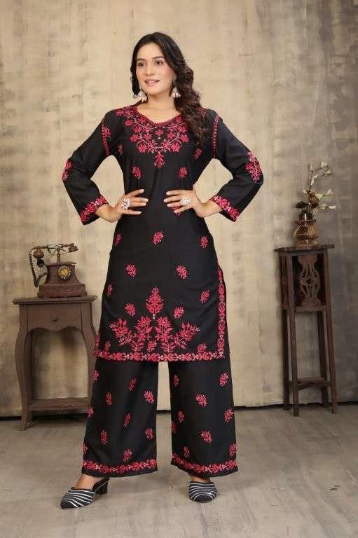 SANAYA BY ASLIWHOLESALE DESIGNER PURE RAYON PRINTED CO-ORD SET-00295