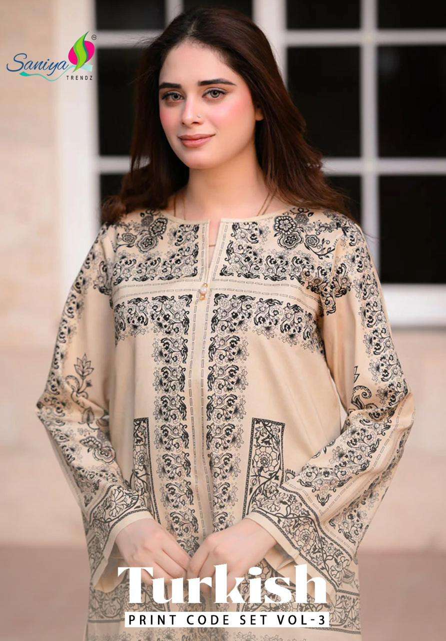 SANIYA TRENDZ TURKISH VOL-03 PURE SATTIN PRINTED CO-ORD SET-00071