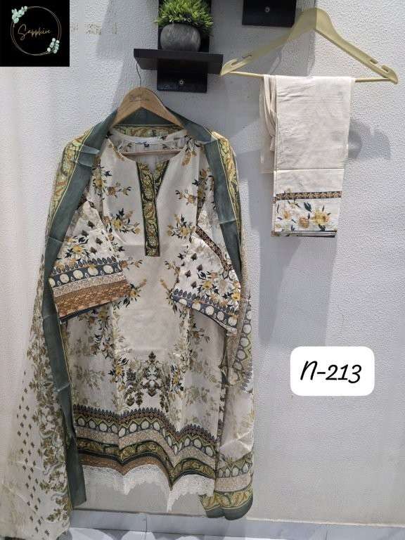 SAPPHIRE AGHA NOORAIN-213 SERIES PURE LAWN PRINTED DRESSES-00272