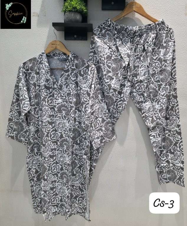 SAPPHIRE CO-ORD SET VOL-3 PURE RAYON PRINTED CO-ORD SET-00272
