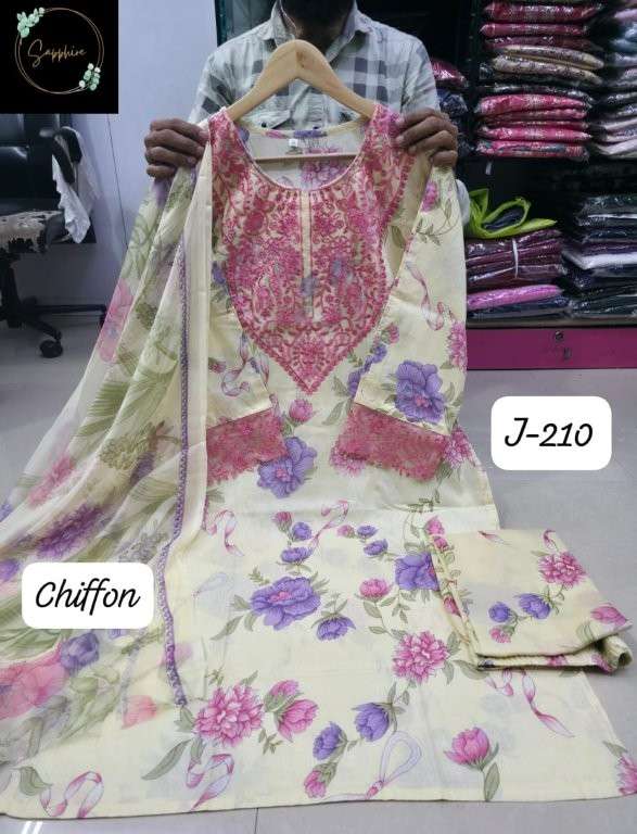 SAPPHIRE JAZMIN VOL-210 PURE LAWN  COTTON PRINTED DRESSES-00272