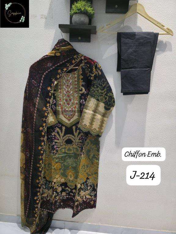 SAPPHIRE JAZMIN VOL-214 PURE COTTON EMBROIDERY DRESSES- 00272