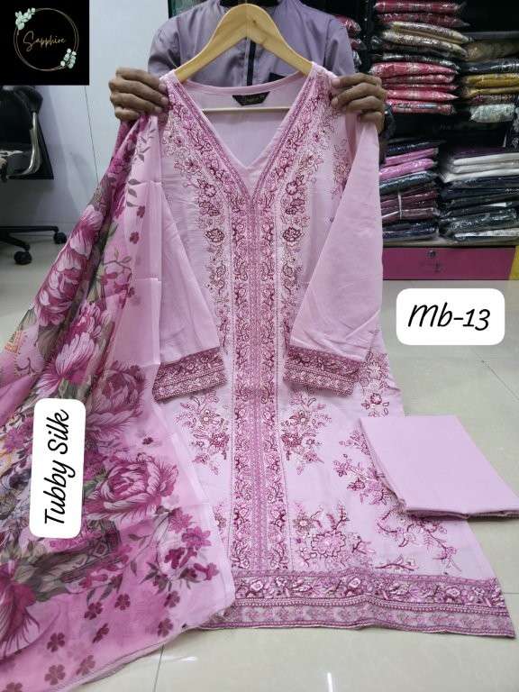 SAPPHIRE MARIA B VOL-13 PURE LAWN COTTON PRINTED PAKISATNI DRESSES-00272