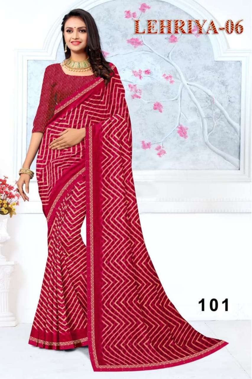 SAWAN LEHARIYA 101 TO 108 SERIES PURE GEORGETTE PRINTED SAREES-00090