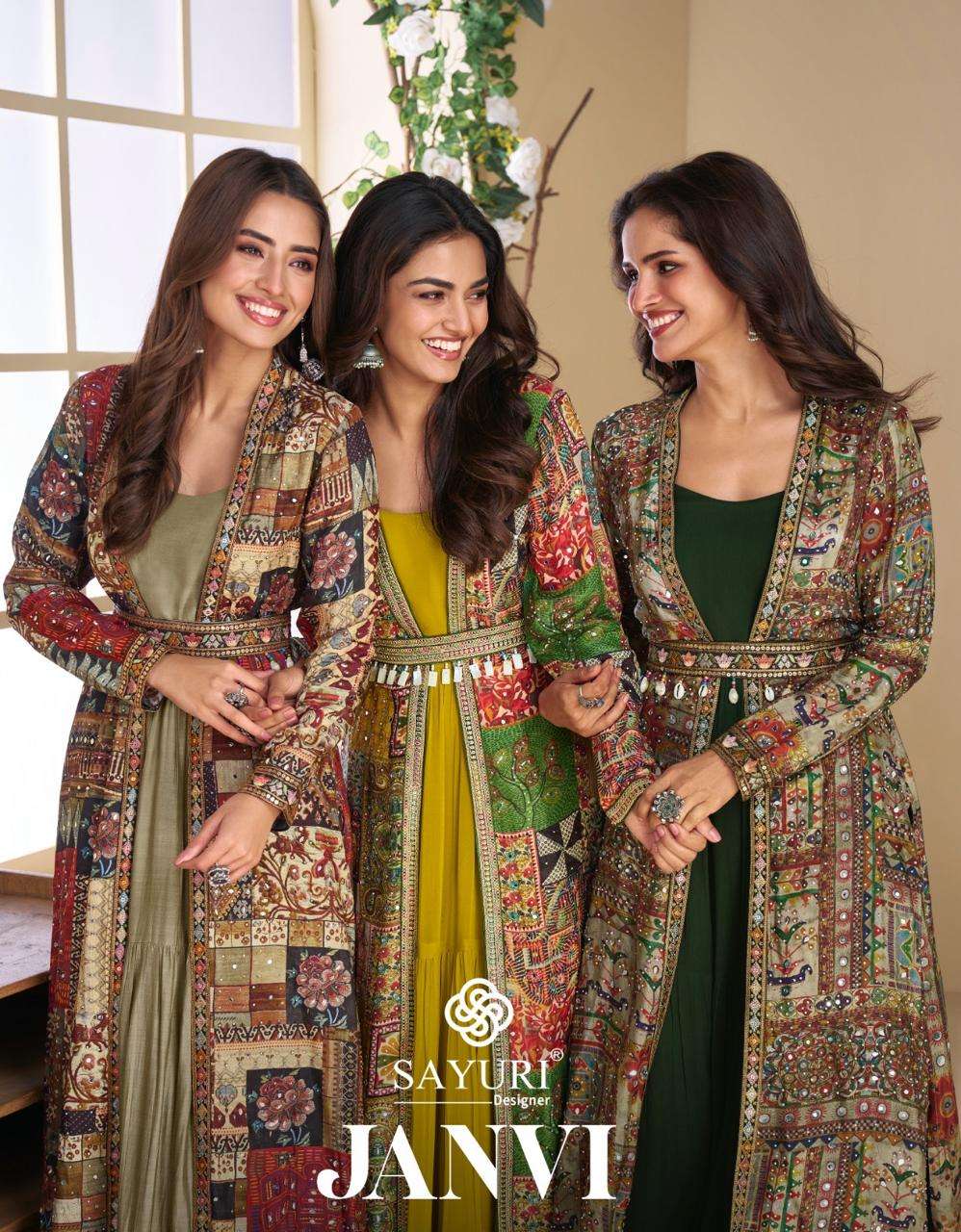 SAYURI JANVI PURE GEORGETTE EMBROIDERY DRESSES-00028