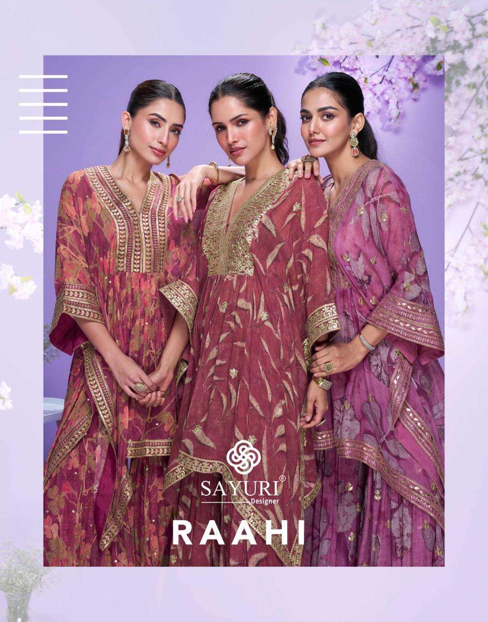 SAYURI RAAHI PURE GEORGETTE EMBRODIERY DRESSES-00028