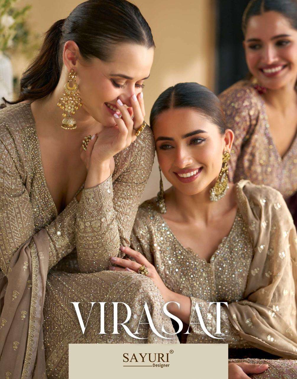SAYURI VIRASAT PURE GEORGETTE EMBROIDERY DRESSES-00028