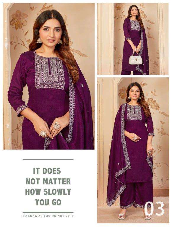 SC-1001 BY ASLIWHOLESALE DESIGNER PURE VICHITRA SILK EMBROIDERY DRESSES-00264