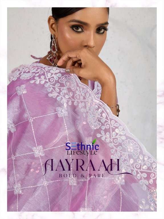 SETHNIC LIFESTYLE AAYRAAH SOFT BURBERRY SEQUENCE SAREES-00137