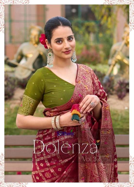 SETHNIC LIFESTYLE DOLENZA VOL-03 PURE SOFT DOLA SILK SAREES-00137