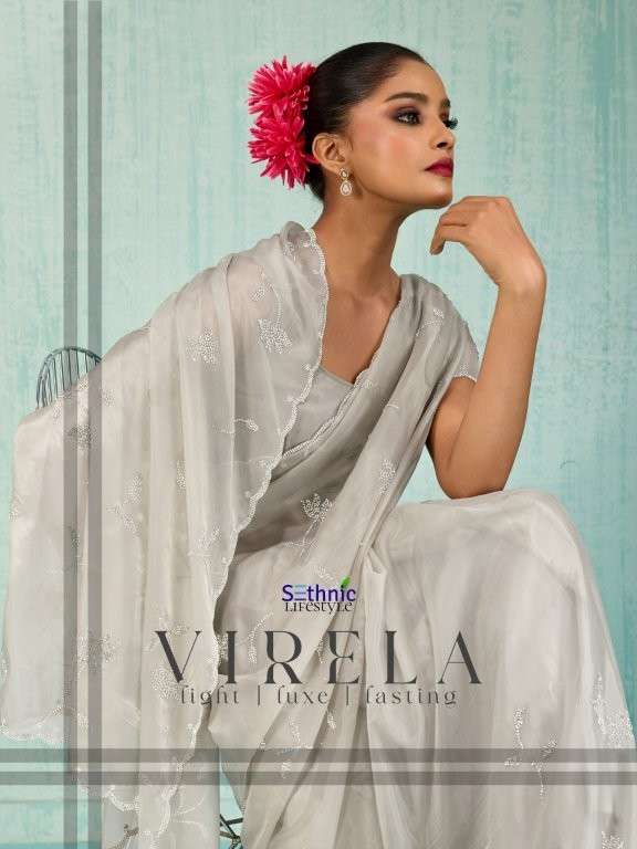 SETHNIC LIFESTYLE VIRELA PURE VISCOSE SAREES-00137