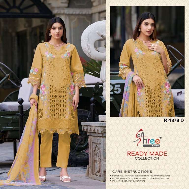 SHREE FAB R-1878 PURE CAMBRIC LAWN PAKISTANI DRESSES-00011