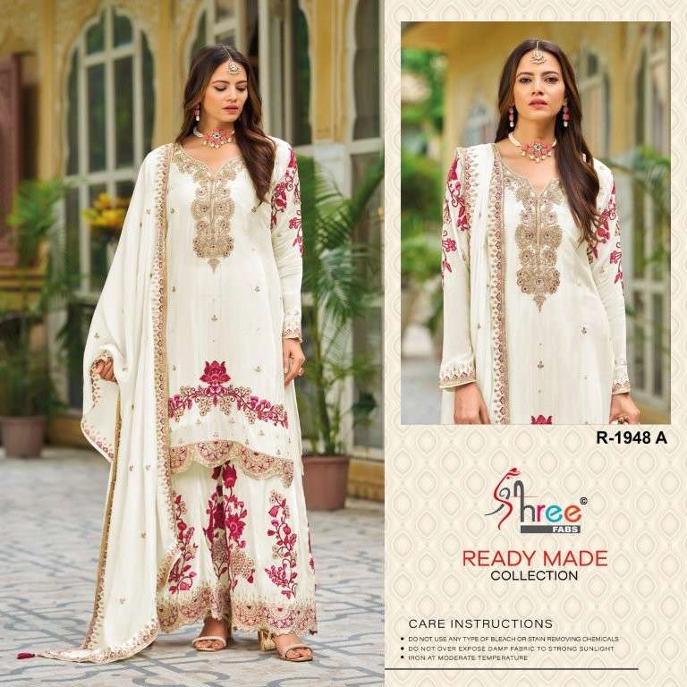 SHREE FAB R-1948 PURE CHINON PAKISTANI DRESSES-00011