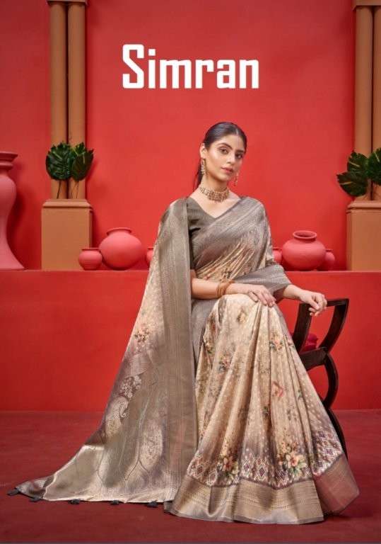 SIMARN BY ASLIWHOLESALE DESIGNER PURE GEORGETTE SAREES-00137