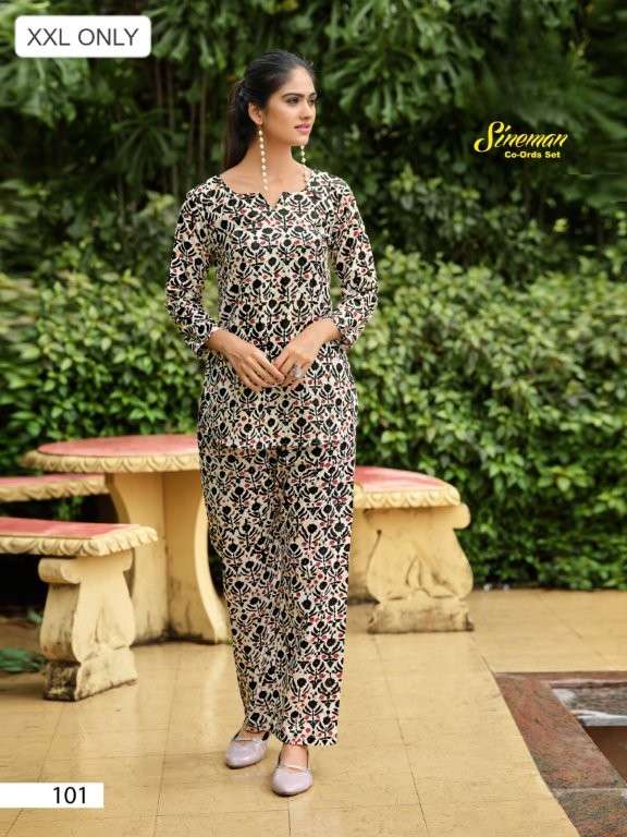 SINEMAN BY ASLIWHOLESALE DESIGNER PURE COTTON PRINTED CO-ORD SET-00102