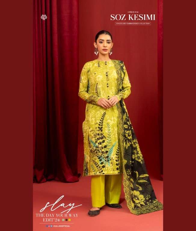 SOZ KESIMI VOL-01 BY ASLIWHOLESALE DESIGNER PURE LAWN PAKISTANI DRESSES-00201