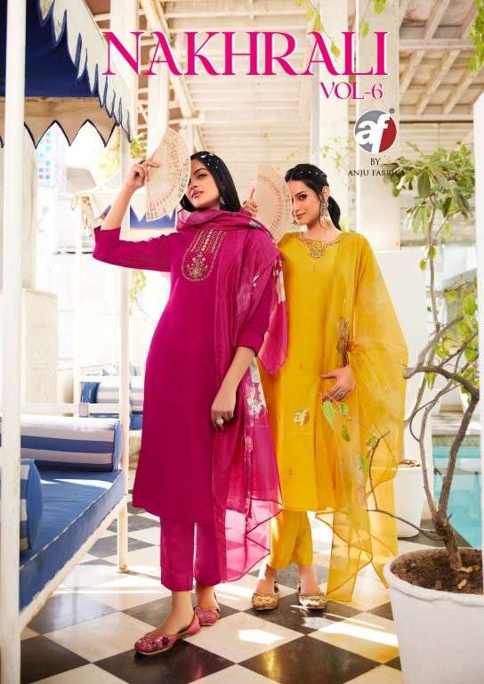 STOCK OUT NAKHRALI VOL-06 PURE MODAL SILK HAND WORK DRESSES-00140
