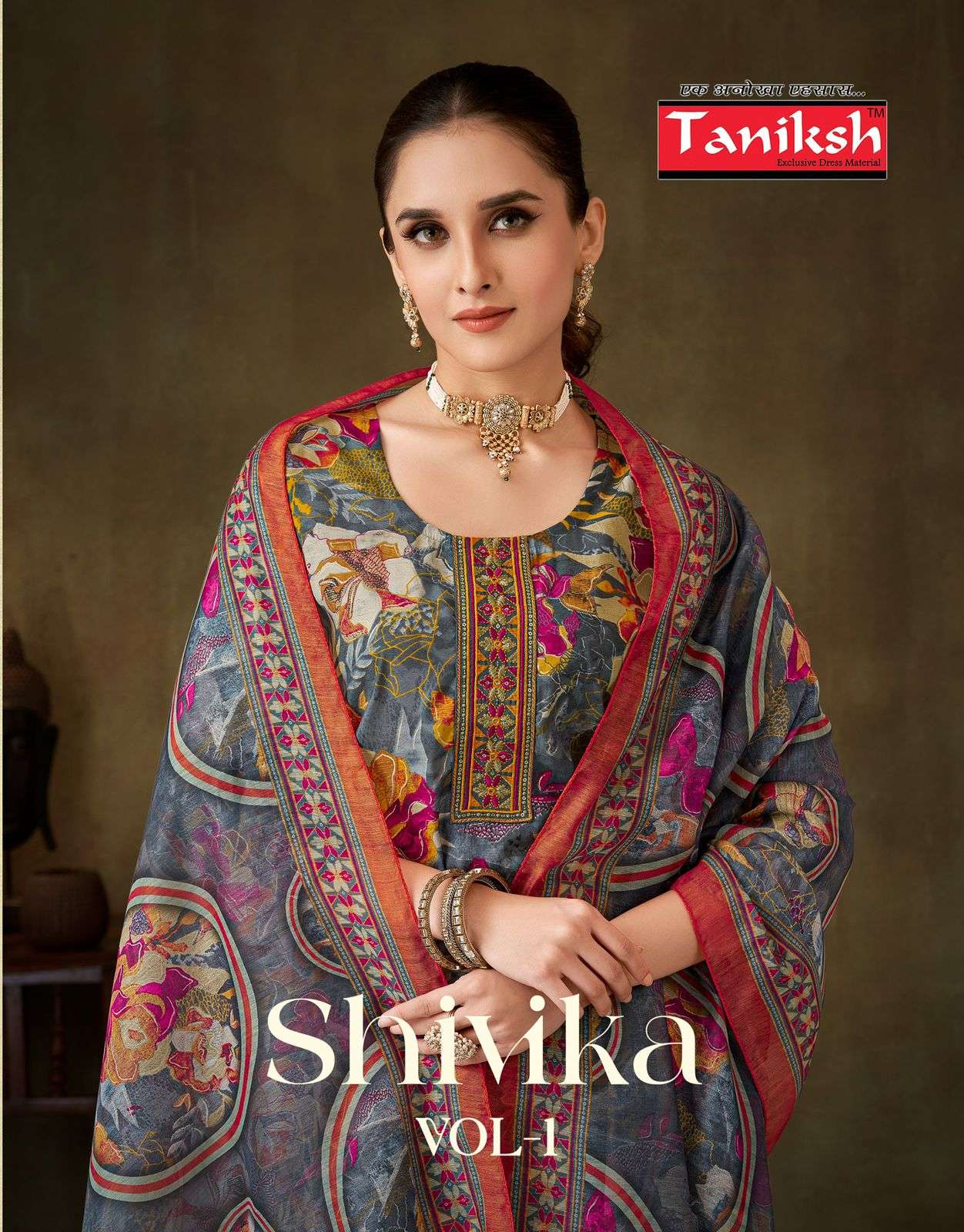 TANIKSH SHIVIKA VOL-01 PURE MUSLIN PRINTED DRESSES-00140