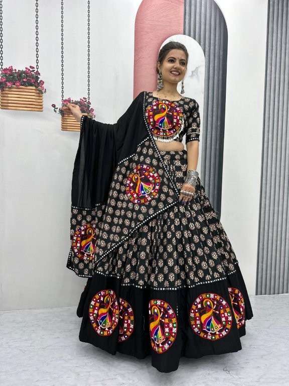 TAPI-256 COLOUR BY ASLIWHOLEALE DESIGNER PURE COTTON LEHENGA-00185