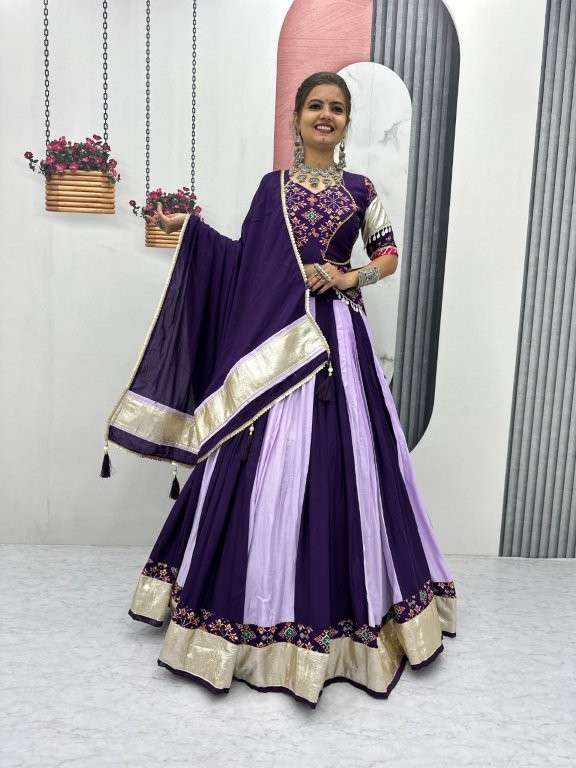 TAPI-262 BY ASLIWHOLESALE DESIGNER PURE COTTON LEHENGAS-00185