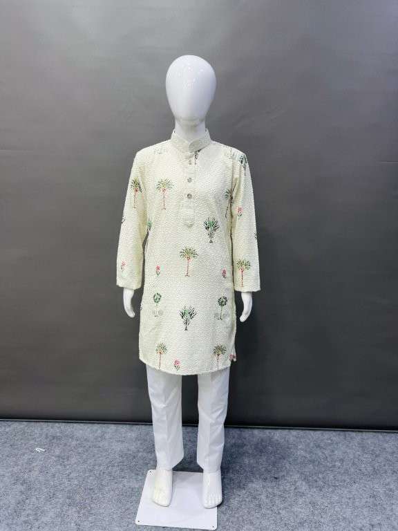 TARA KIDS BY ASLIWHOLESALE DESIGNER HEAVY RAYON PRINTED KID WEAR KURTA PAYJAMA-00036