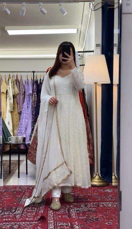 TD-6078 BY ASLIWHOLSALE DESIGNER PURE FANCY EMBROIDERY DRESSES-00235