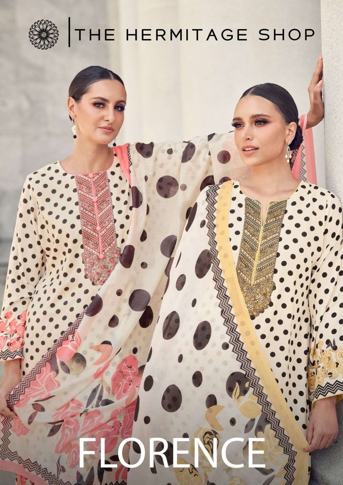 THE HERMITAGE FLORENCE PURE JAAM SATIN PRINTED PAKISTANI DRESSES-00201