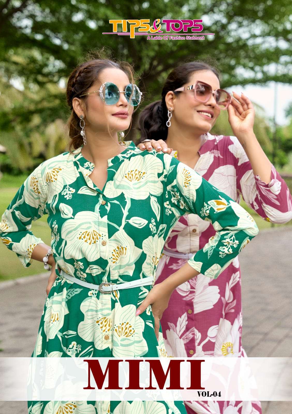 TIPS AND TOPS MIMI VOL-04 PURE RAYON PRINTED KURTIS-00014