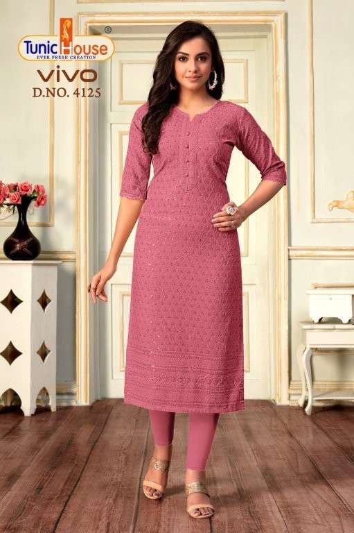 TUNIC HOUSE VIVO PURE VISCOSE RAYON KURTIS-00062