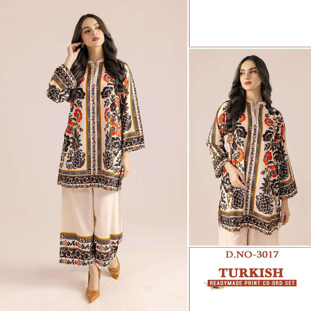 TURKISH BY ASLIWHOLESALE DESIGNER PURE MODAL SATIN PAKISTANI CO-ORD SET-00011