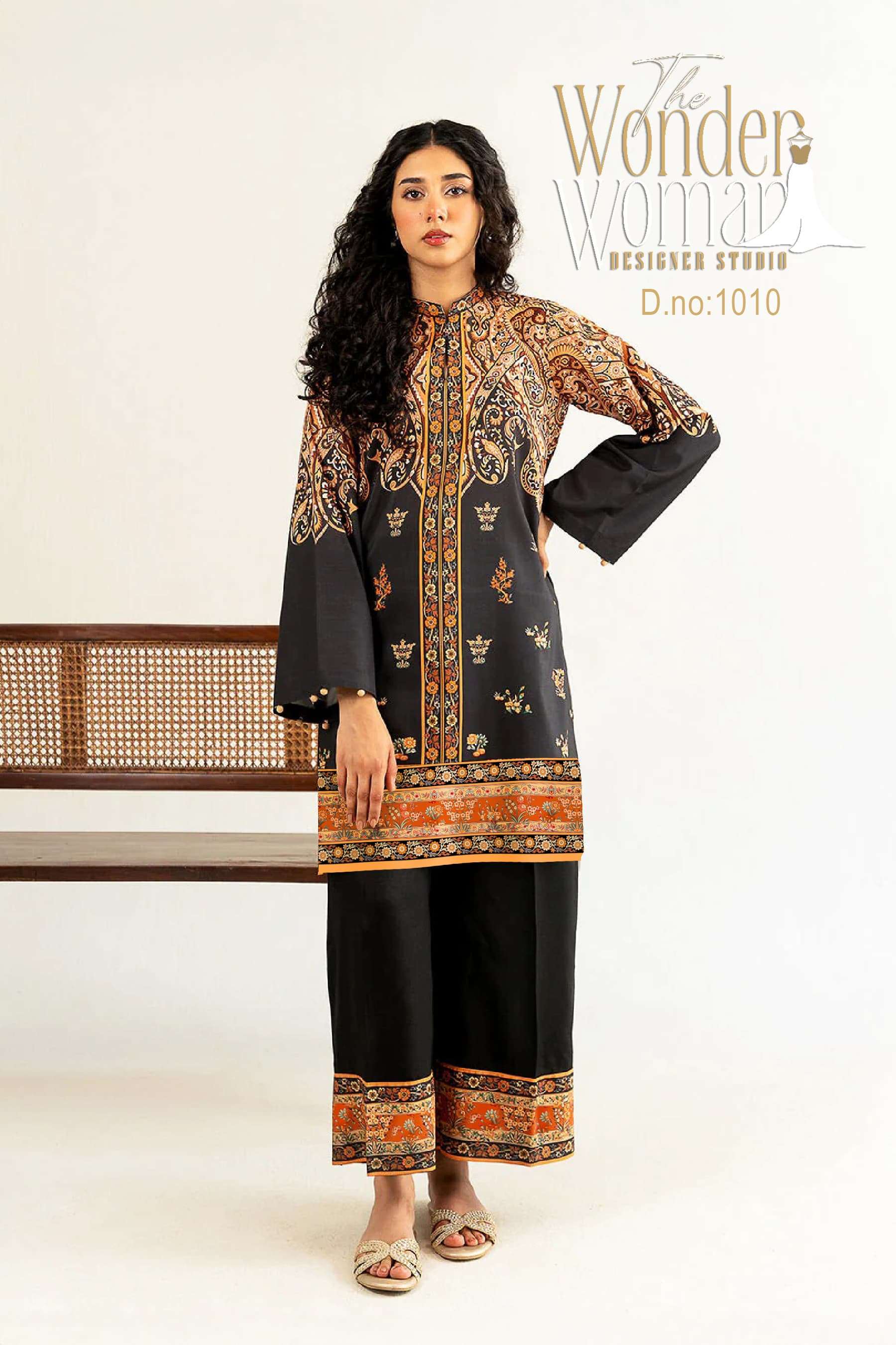 TW-1010 SERIES BY ASLIWHOLESALE DESIGNER PURE COTTON PRINTED PAKISTANI CO-ORD SET-00028