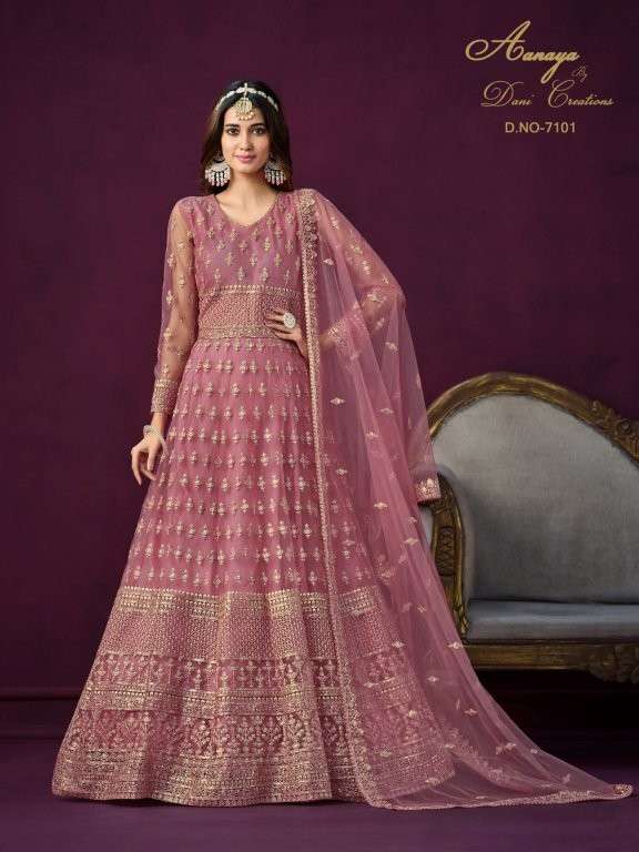 TWISHA AANAYA VOL-171 HEAVY EMBROIDERY NET DRESSES-00274