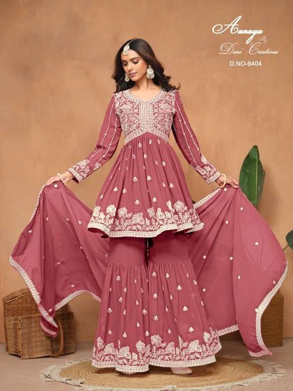 TWISHA AANAYA VOL-194 PURE FAUX GEORGETTE EMBROIDERY DRESSES-00274