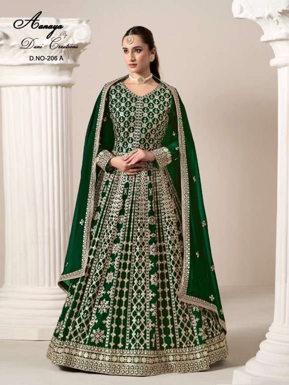 TWISHA AANAYA VOL-206 PURE FAUX GEORGETTE PAKISTANI DRESSES-00274