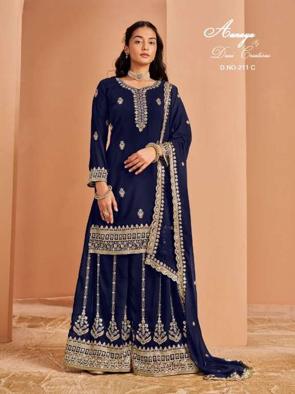 TWISHA AANAYA VOL-211 PURE FAUX GEORGETTE PAKISTANI DRESSES-00274