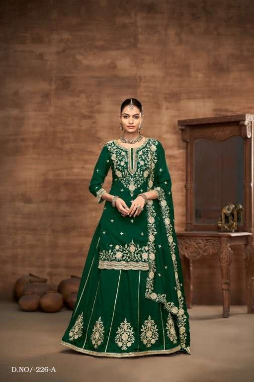 TWISHA AANAYA VOL-226 PURE SILK EMBROIDERY DRESSES-00274