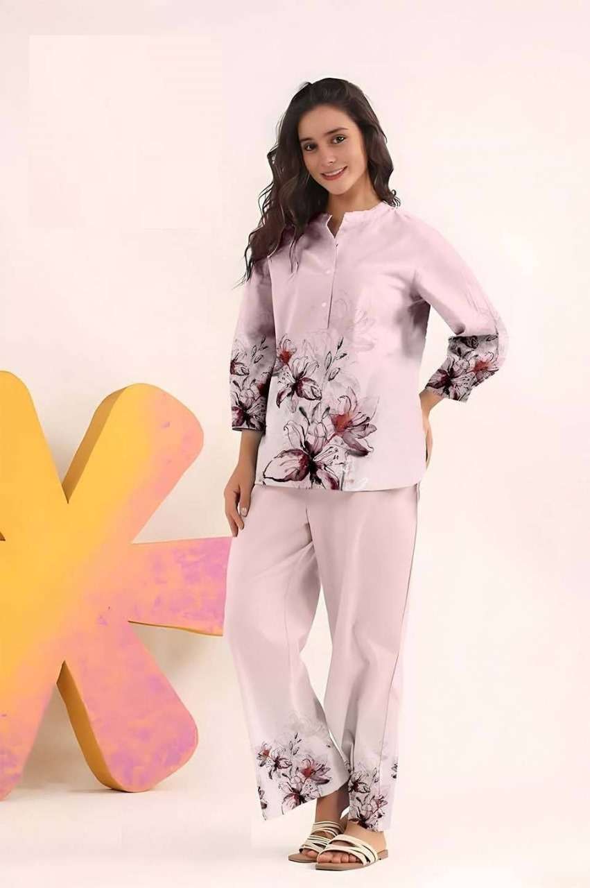 VAANII BY ASLIWHOLESALE DESIGNER PURE RAYON PRINTED CO-ORD SET-00295