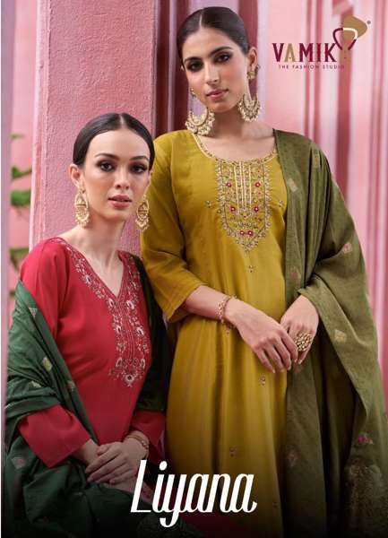 VAMIKA LIYANA PURE VISCOSE SILK DRESSES-00028