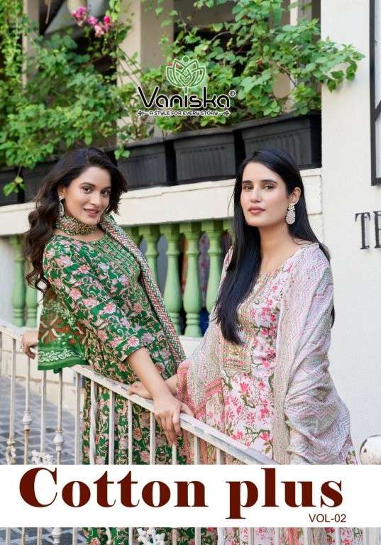 VANISKA FASHION COTTON PLUSH VOL-02 2001 TO 2006 SERIES PURE COTTON PRINTED DRESSES-00014