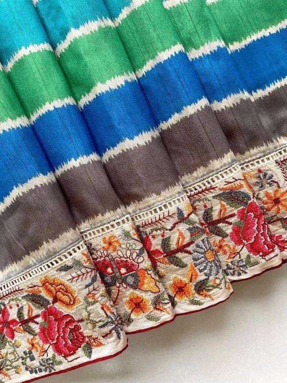 VARUNA BY ASLIWHOLESALE DESIGNER PURE FANCY EMBROIDERY SAREES-00282