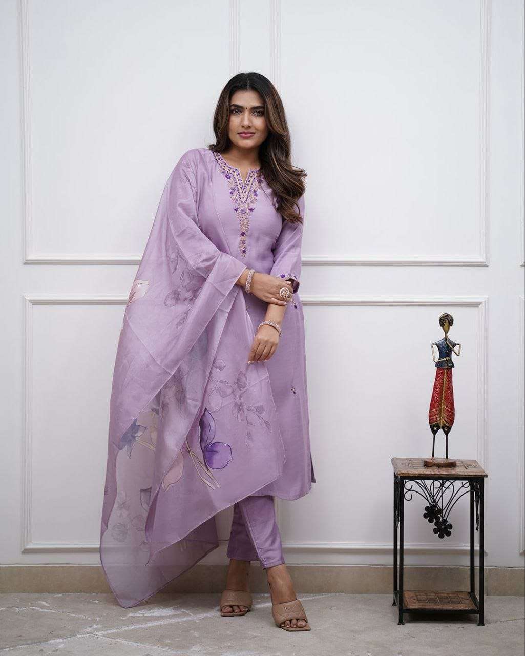 VIBHUTI BY ASLIWHOLESALE DESIGNER PURE RAYON EMBROIDERY DRESSES-00264
